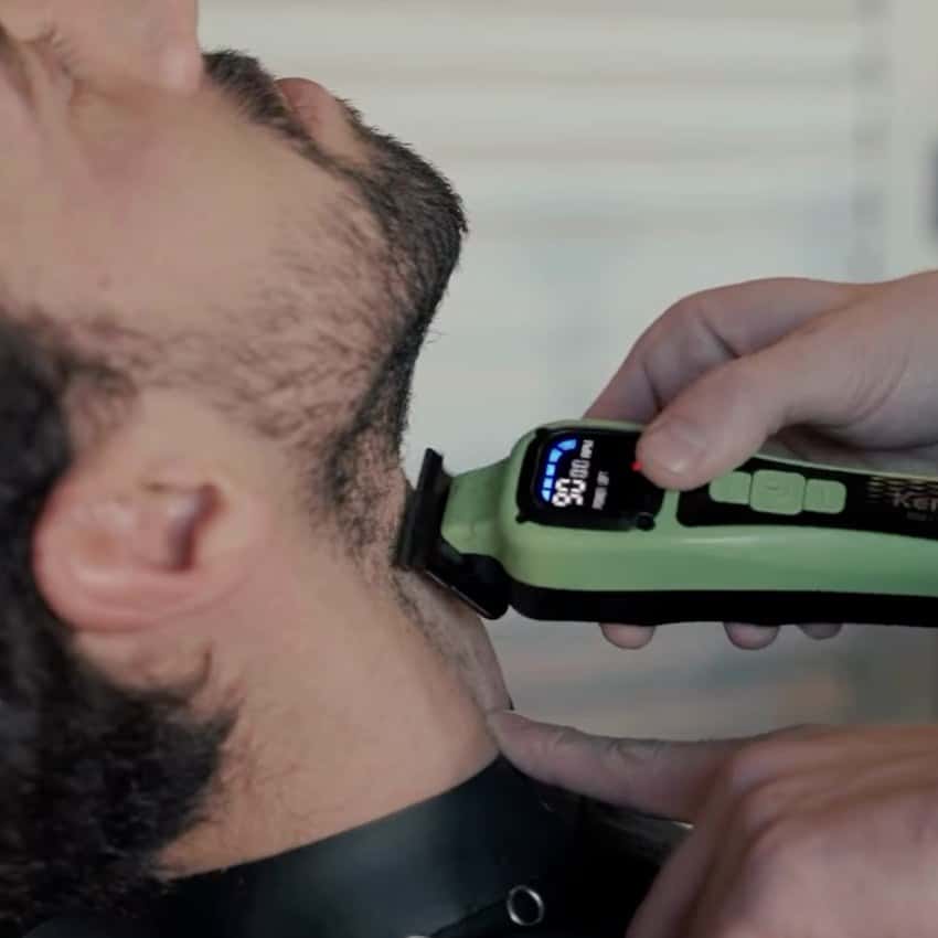 Recorte de barba a máquina